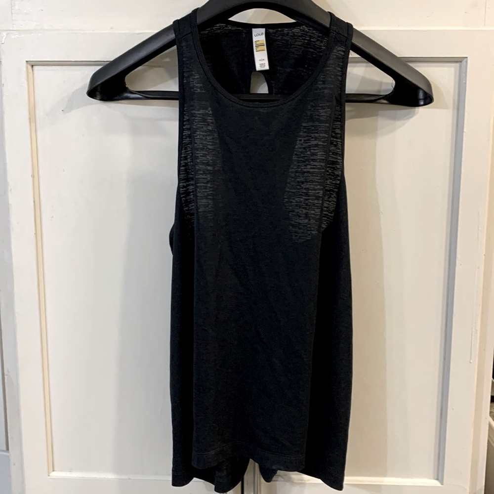 Lole Black Open Back Top Medium